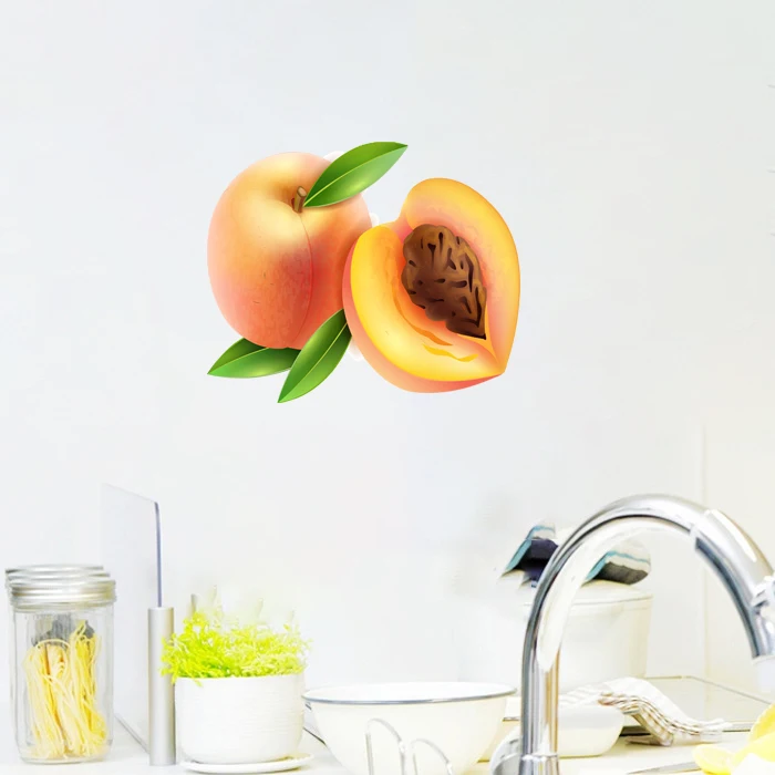 Trys Ratels CC59 Norisi šviežių vaisių lipdukai Virtuvės dekoratyvinis valgomasis lipdukai Nuotrauka 0