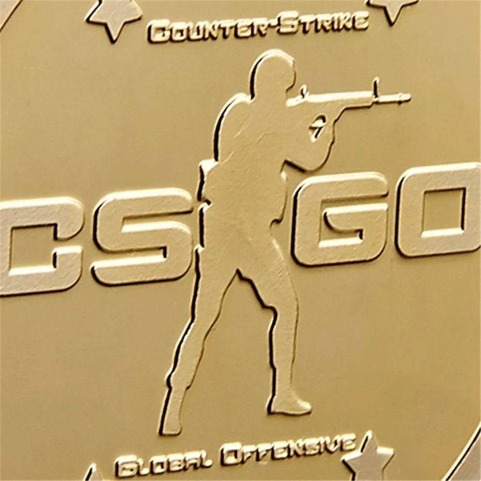 CS GO, Counter-Strike Edition Klasikinis Šaudymo Žaidimas Aukso Proginių Monetų Kolekcija Nuotrauka 1
