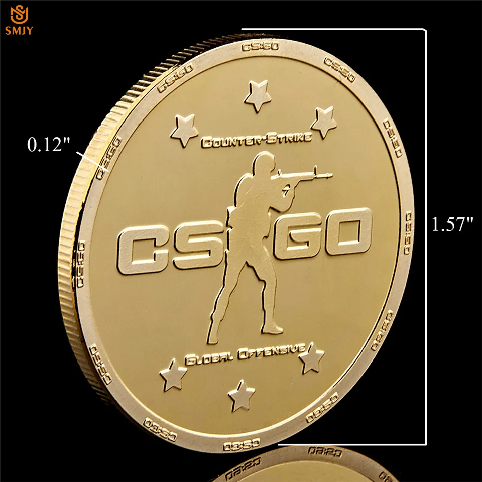 CS GO, Counter-Strike Edition Klasikinis Šaudymo Žaidimas Aukso Proginių Monetų Kolekcija Nuotrauka 2