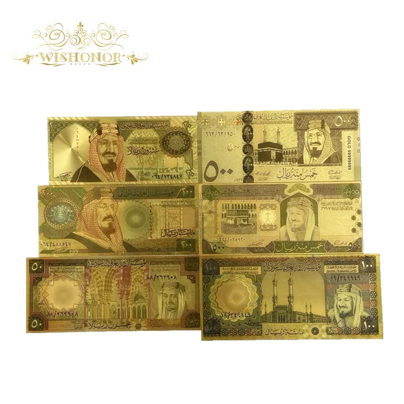 10vnt/daug Gražus, Saudo Arabija Banknotų 20 Arabų Banknotų į 24K Auksu Sąskaitas Už Namų Apdailos Ir Surinkimo Nuotrauka 3