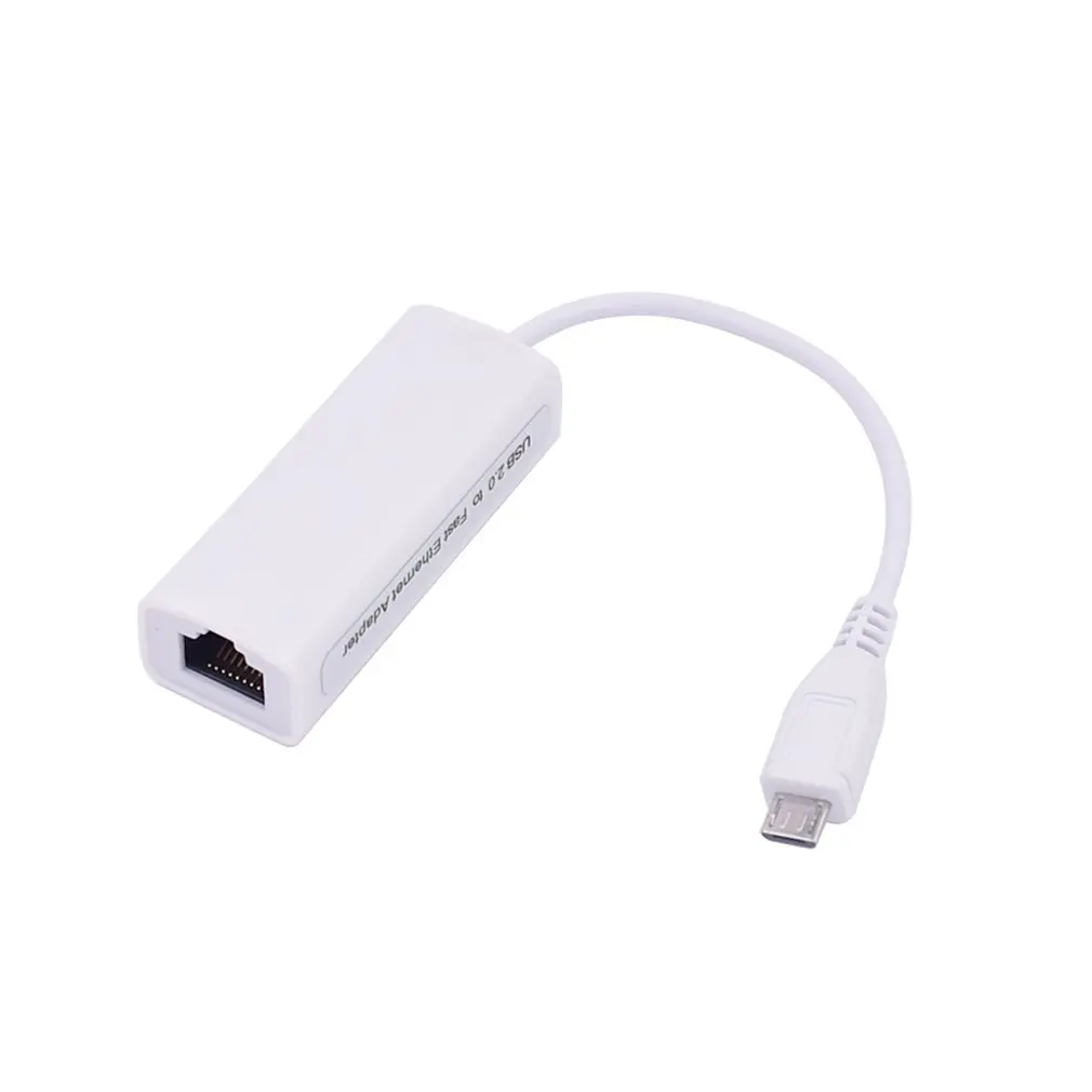 Micro USB, Ethernet Kabelis Sąsaja Ethernet Adapter OTG Laidinio Interneto Android Tablet PC Tinklo plokštė Nuotrauka 5