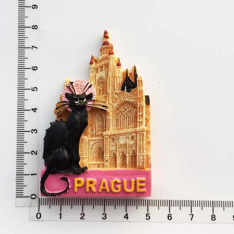Čekija Prague Kultūrinio Kraštovaizdžio Turizmo Suvenyrai Prahoje Talismanas Astronominis Laikrodis, Karolio Tiltas Aikštėje Šaldytuvas Magnetai Nuotrauka 5