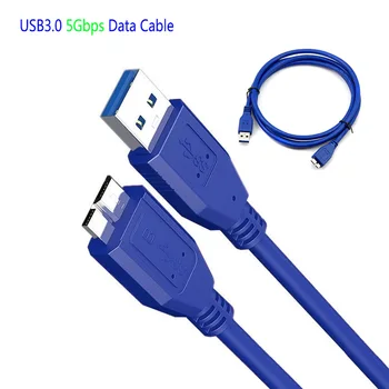 Didelės Spartos USB 3.0 Vyrų AM Micro B USB 3.0 Micro B Male USB3.0 Laidas 0,3 m 0,5 m 1m 1,5 m 1,8 m 3m