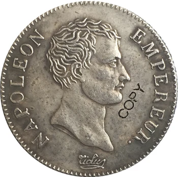 Prancūzija napoleono I 1807 B 2 Frankų monetų kopijos