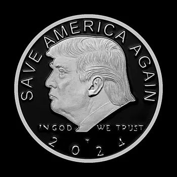 Amerikos prezidentas Donald Trump 2024 Suvenyrų Monetos Išsaugoti Amerika Vėl Koziris Rėmėjai Iššūkis Monetos, Aukso Sidabrą, Monetas