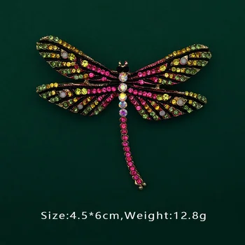 Kūrybinės Emalio Moterų Kostiumas Paukščių Dragonfly Gyvūnų Pin Sagė Mados Moteris, Mergina Maišelį Mokyklos Maišą Sagės Priedai