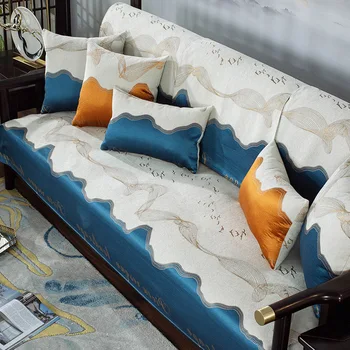 Prabangus Kinijos Sofa Cover Šeniliniai Sofos Pagalvėlės Sėdynės Padengti Keturis Sezonus Universal Ne slydimo Kampo Pagalvę Atlošo Atrama Rankšluostį