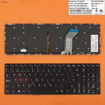 SP ispanijos Naujas Pakeitimas Klaviatūra Lenovo Ideapad Y700-15ACZ Y700-15ISK Y700 TOUCH-15ISK Y700-17ISK Nešiojamas Raudona Apšvietimu