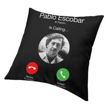 Šiaurės Stiliaus Pablo Escobar Skambina Mesti Pagalvę Padengti Namų Puošybai Aikštėje Narcos Pagalvėlė Padengti Kambarį Pillowcover