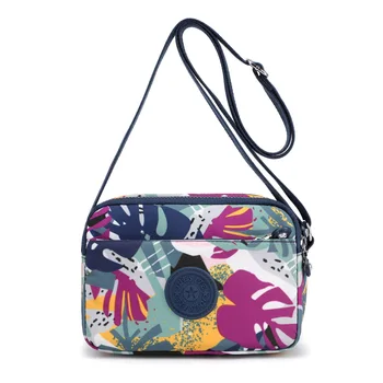 Moterų Vandeniui pečių maišą moterų naują stilių nailono gėlių didelės talpos crossbody maišelį lady mobiliojo telefono krepšys