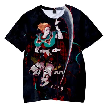 Anime Hunter X Hunter 3D Print T Shirt Moterims, Vyrams Japonijos Streetwear Hip-Hop HXH Killua Hisoka Cosplay T-shirt Vasaros Viršūnes