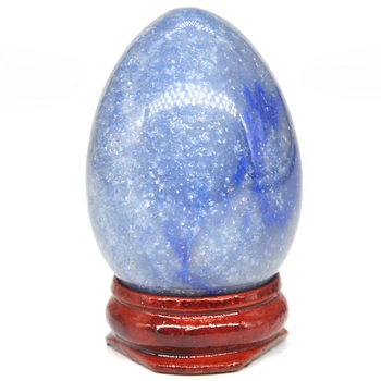 35x50mm Mėlyna Aventurine Kiaušinio Formos Akmuo Gydomųjų Natūralių Kristalų Masažas Minerale Brangakmenio Dvasinio Apdailos Kolekcija