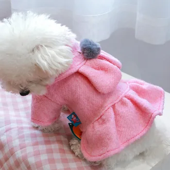 Šuo Šuniukas Drabužiais Žiemą Šilta Suknelė Mažų Šunų Naminių Kačių Pet Mielas Kostiumas Šunų Drabužius Sijonas