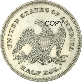 Jungtinės amerikos valstijos 1839 P50C Atgal Galvos Pusę Dolerio, Žalvario, Padengta Sidabro Monetų Kopijos