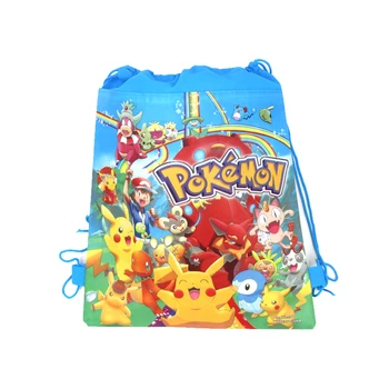 Pokemon Anime Kuprinė Pikachu TAKARA TOMY Mini Krepšys Drobės Raišteliu Kišenėje Laikymo Maišelis Organizatorius, Kelionių Studentų Kalėdų Dovana