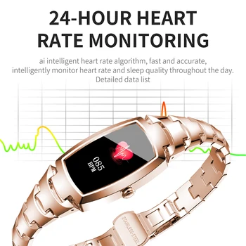 Naujas Ponios Smart Watch Moterų apyrankės Mados Moteris Smartwatch Širdies ritmo Monitorius Skambučių Priminimas 