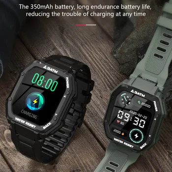 2021 Naujas Smart Watch Vyrų 1.7-colių Full Touch IPS Ekraną, Sporto Treniruoklių Vandeniui 3Atm 