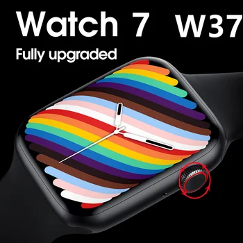 2021 Smart Watch Vyrai Moterys Serija 7 Širdies ritmo Monitorius Sporto Smartwatch Vandeniui Fitness Tracker Apyrankę PK HW22 Plius W37