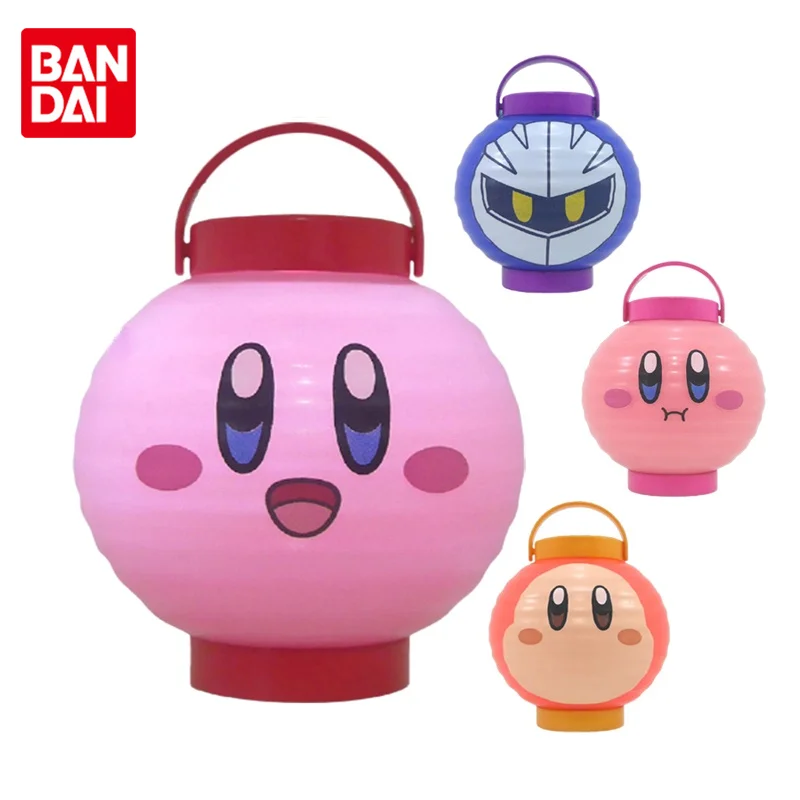 Bandai Originali Gashapon Kirby Vasaros Festivalis Žibintų Mini Spindinčią Naktį Šviesos Kirby Anime Veiksmų Skaičiai Gacha Žaislai Vaikams Nuotrauka 0