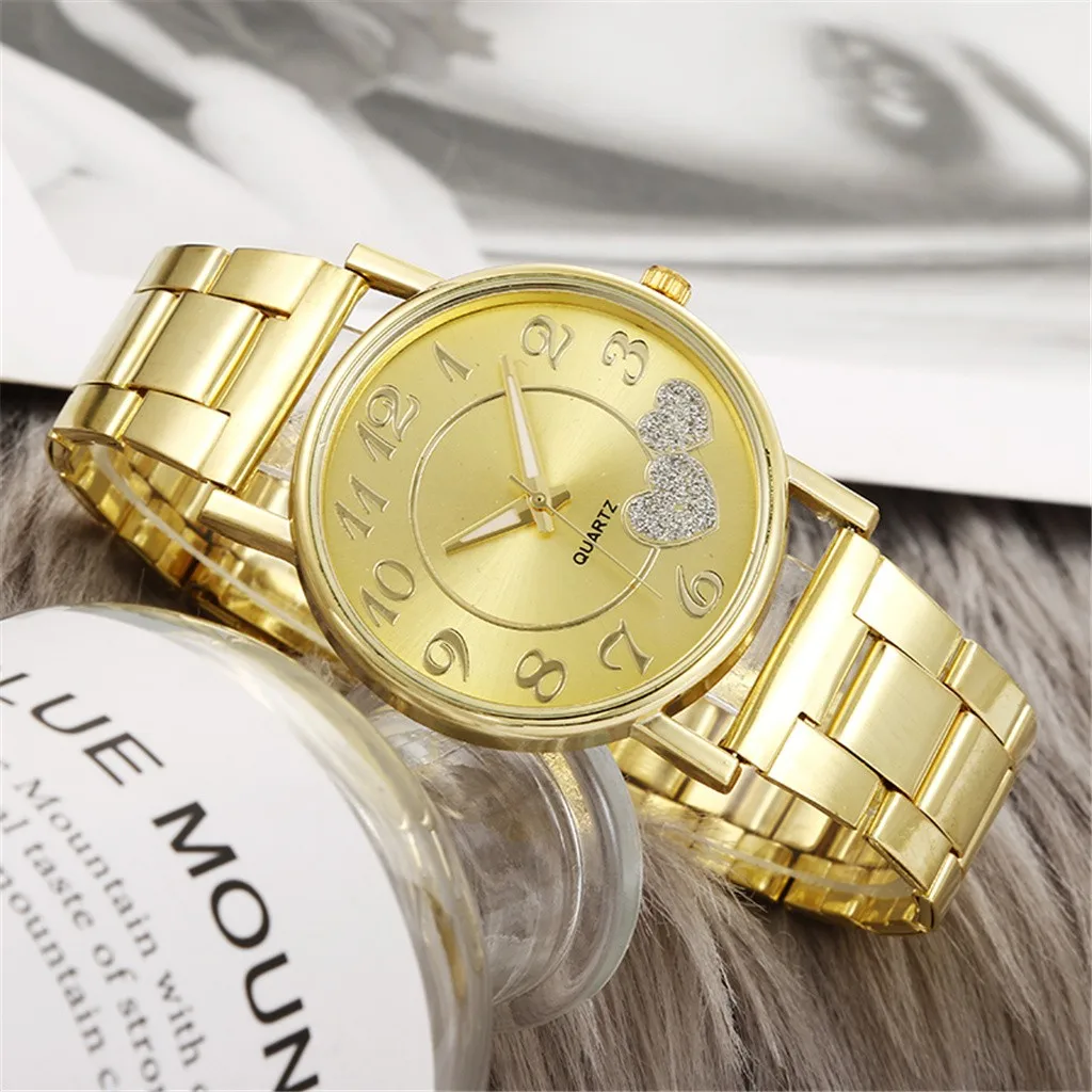Mados Moterų Laikrodžiai Vyrams Aukso Žiūrėti Silver Širdies Dial Silikono Tinklelio Diržo Laikrodis Reloj Mujer Montre Femme Moterų Žiūrėti 2022 Nuotrauka 0
