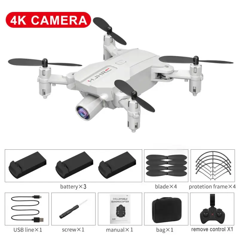 Mini Drone 4K HD Kamera, WIFI FPV Aukštis Hold Režimu Viena Pagrindinių Grįžti Sulankstomas Rankos Quadcopter RC Dron Vaikams Dovanų Rc Sraigtasparnio Žaislas Nuotrauka 0