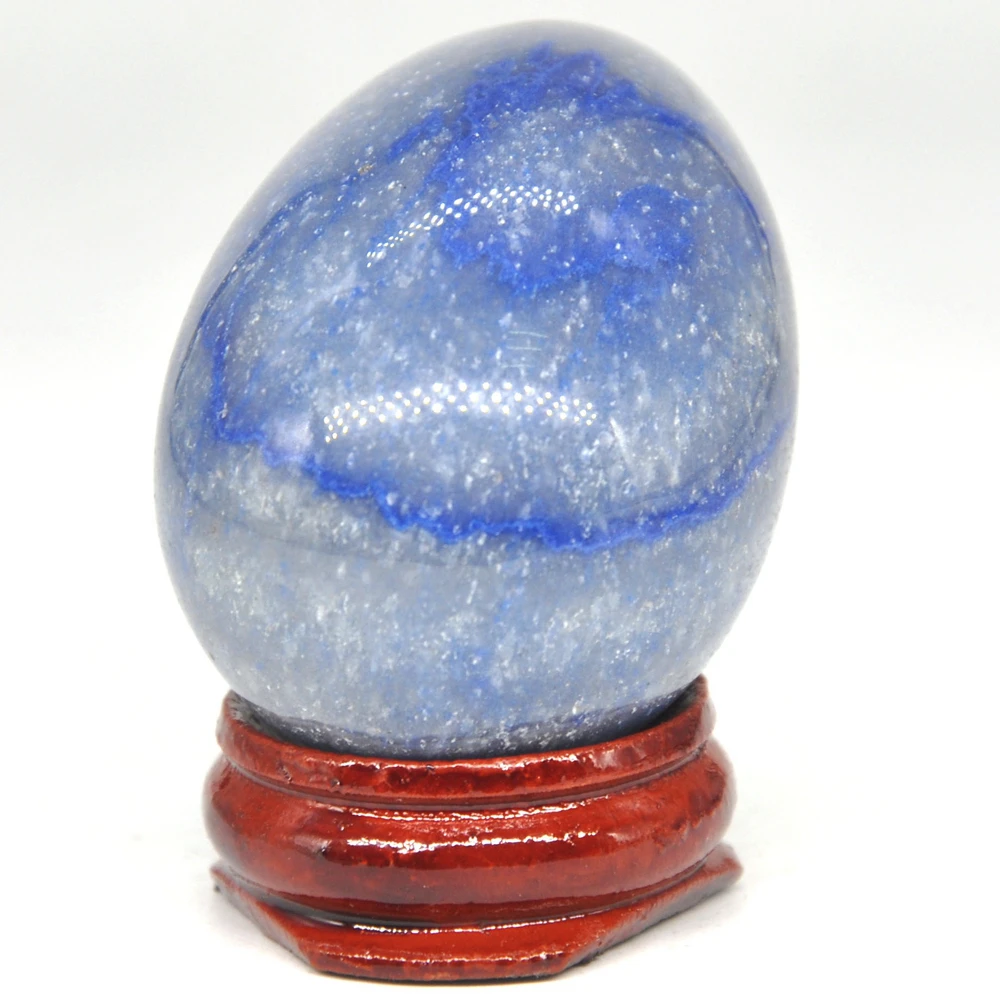 35x50mm Mėlyna Aventurine Kiaušinio Formos Akmuo Gydomųjų Natūralių Kristalų Masažas Minerale Brangakmenio Dvasinio Apdailos Kolekcija Nuotrauka 1