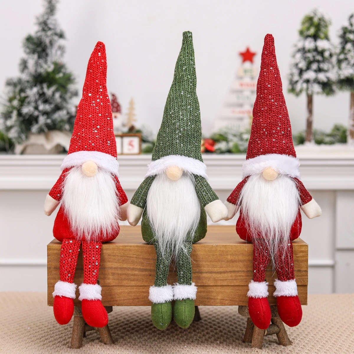Kalėdų Gnome Beveidis Lėlės, Papuošalai Linksmų Kalėdų Dekoracija Namuose 2021 Kalėdos Navidad Gimdymo Noel Dovanos Naujieji Metai 2022 Nuotrauka 1