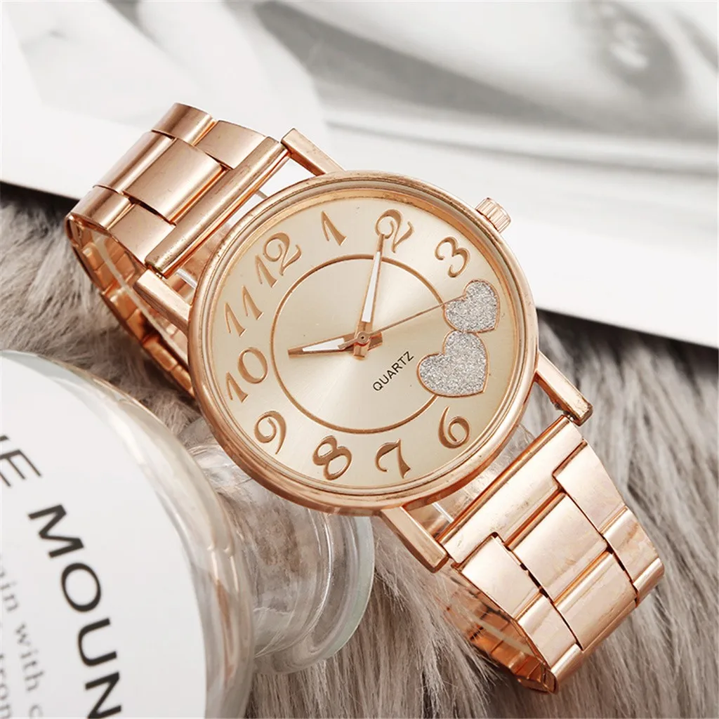 Mados Moterų Laikrodžiai Vyrams Aukso Žiūrėti Silver Širdies Dial Silikono Tinklelio Diržo Laikrodis Reloj Mujer Montre Femme Moterų Žiūrėti 2022 Nuotrauka 3