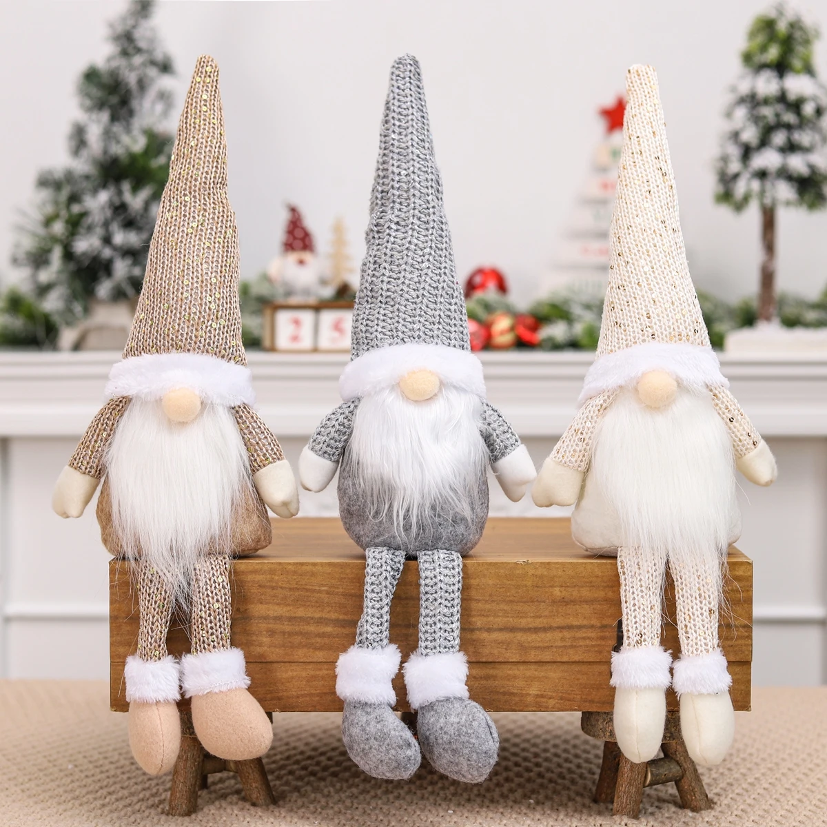 Kalėdų Gnome Beveidis Lėlės, Papuošalai Linksmų Kalėdų Dekoracija Namuose 2021 Kalėdos Navidad Gimdymo Noel Dovanos Naujieji Metai 2022 Nuotrauka 4