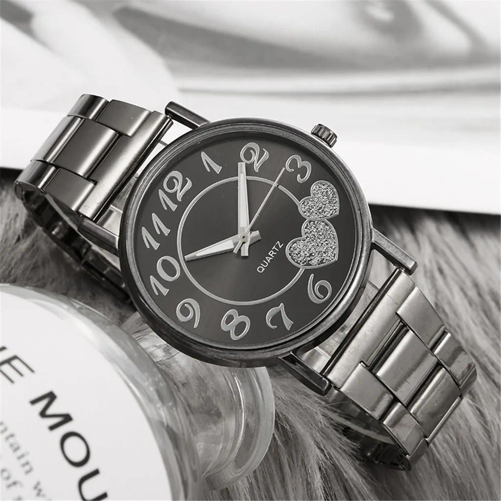 Mados Moterų Laikrodžiai Vyrams Aukso Žiūrėti Silver Širdies Dial Silikono Tinklelio Diržo Laikrodis Reloj Mujer Montre Femme Moterų Žiūrėti 2022 Nuotrauka 4