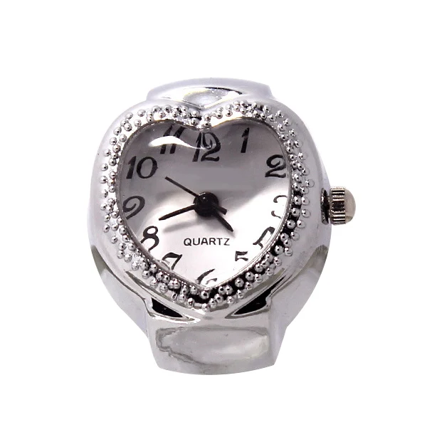 Mados Moterų Žiedas Žiūrėti Širdies Moteriški Laikrodžiai Polka Dot Modelis Reguliuojamas Pirštų Žiedai Derliaus Kvarco Žiūrėti Papuošalai Dovanų Šalis Nuotrauka 4