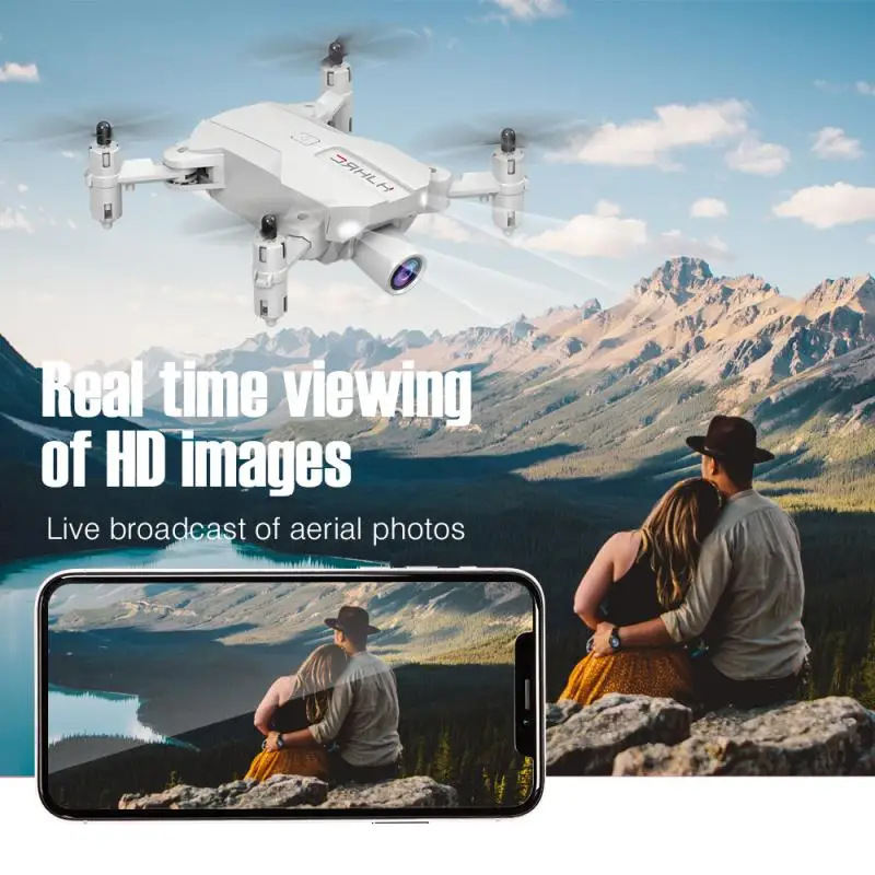 Mini Drone 4K HD Kamera, WIFI FPV Aukštis Hold Režimu Viena Pagrindinių Grįžti Sulankstomas Rankos Quadcopter RC Dron Vaikams Dovanų Rc Sraigtasparnio Žaislas Nuotrauka 4