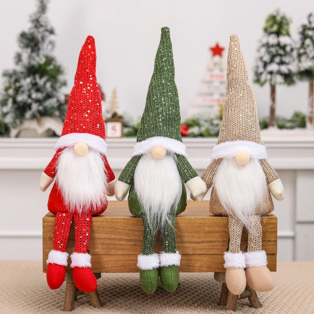 Kalėdų Gnome Beveidis Lėlės, Papuošalai Linksmų Kalėdų Dekoracija Namuose 2021 Kalėdos Navidad Gimdymo Noel Dovanos Naujieji Metai 2022 Nuotrauka 5