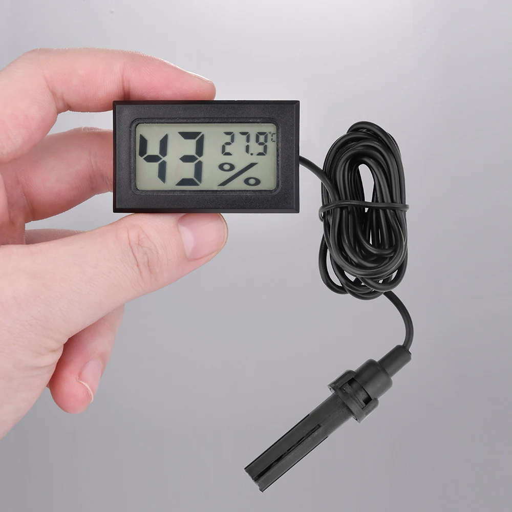 Patalpų Mini LCD Infraraudonųjų spindulių Thermomter Drėgmėmačiu Jutiklis Temperatūros Reguliatorius Šaldytuvas Akvariumas Skaitmeninio Stebėjimo-Ekranas Nuotrauka 5