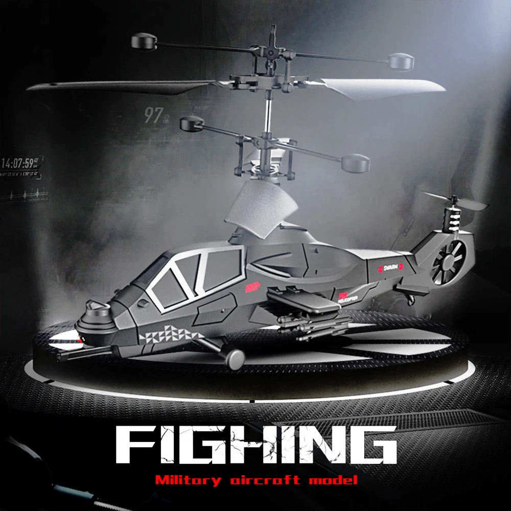 RC sraigtasparnis Karinės Kovos Super Cool 3.5 CH Nuotolinio Valdymo karo Orlaivio Modelis RC Nepilotuojamų Sraigtasparnių Quadcopter Žaislai vaikams Nuotrauka 5