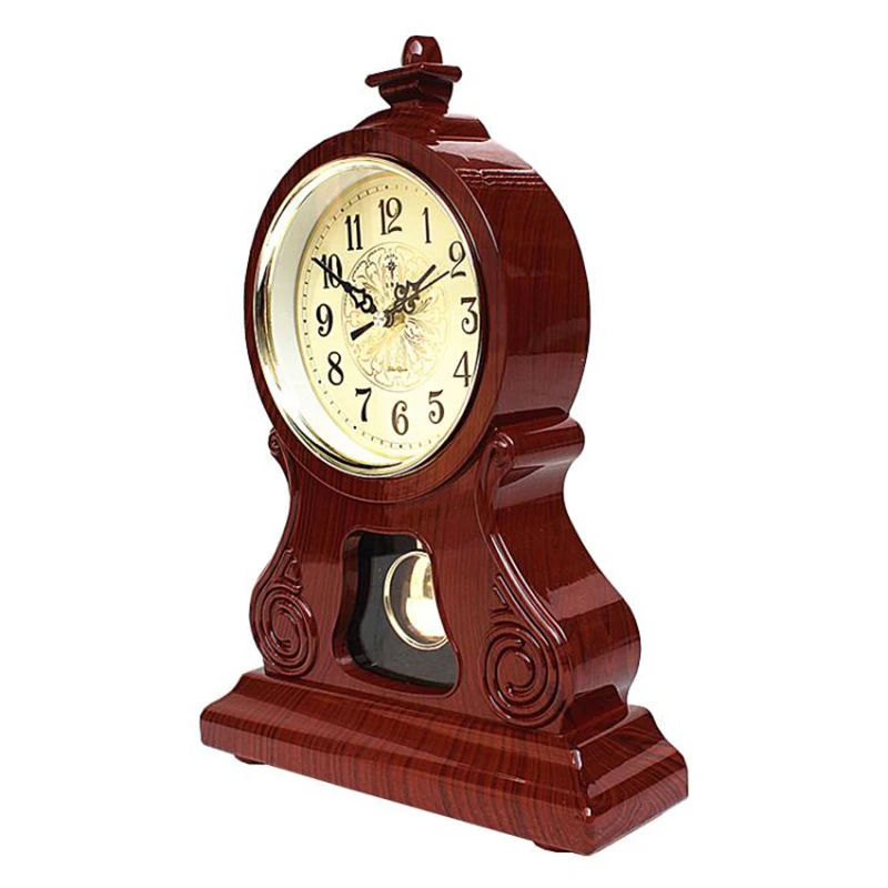 Šiaurės Retro Stalo Laikrodis Silent Švytuoklės Didelio Stalo Laikrodis American Vintage Miegamojo Lovos Stalinis Laikrodis Kambarį Dovanų Idėjos Nuotrauka 5