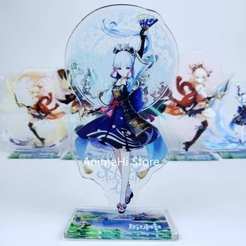 Anime Genshin Poveikio Kamisato Ayaka Kaedehara Kazuha Ganyu Yoimiya Pav Cosplay Žaislai Akrilo Stendas Modelis Lėlės 15cm