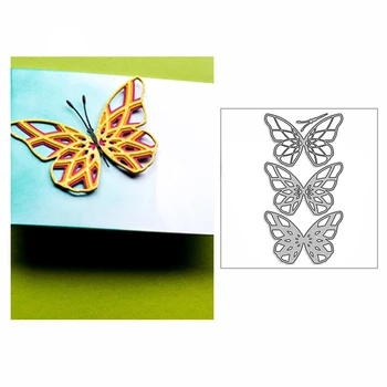 Naujas Sluoksniuotos Crystal Butterfly 2021 Metalo Pjovimo Štampai, skirti 