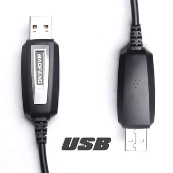 OPPXUN USB Programavimo Kabelis ir Programinės įrangos CD Baofeng Walkie Talkie UV-5R Serise BF-888S Kenwood Wouxun Priedais Rinkinys