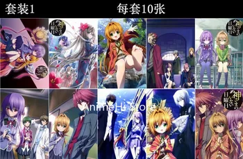 10 vnt./set Anime sekmadienį Be Dievo plakatai ai asutin Alice Spalvos sienos nuotraukas Colletion A3 42x29CM Lipdukai