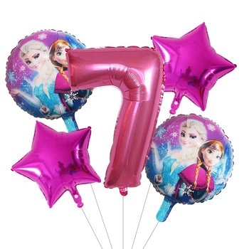 5vnt Elsa Anna Princesė Folija Oro Balionai Vaikų Gimtadienio Ballon Dekoracijos Vaikams Užšaldyti Olaf Temą Baby Shower Globos
