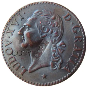 Prancūzija 1788W Vario Monetų Kopijos