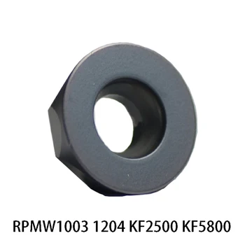 Originalus RPMW 1003 1204 Karbido Frezavimo Įdėklai RPMW1003MO RPMW1003MOS RPMW1204MO KF5800 KF2500 RPMW1003 RPMW1204 Tekinimo Įrankiai