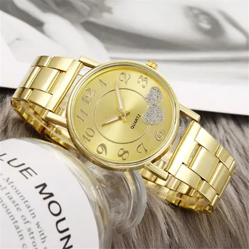 Mados Moterų Laikrodžiai Vyrams Aukso Žiūrėti Silver Širdies Dial Silikono Tinklelio Diržo Laikrodis Reloj Mujer Montre Femme Moterų Žiūrėti 2022