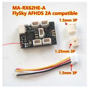 MA-RX62HE-Super Šviesos 1.8 g FLYSKY AFHDS 2A 6CH Mikro Imtuvas įmontuota 7A/2S(5A/3S) Brushless ESC už FLYSKY Radijo Siųstuvas
