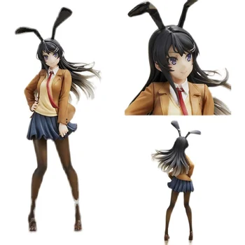 Anime Paauglių Kvailas, Nereikia Svajoti, Bunny Mergina Senpai Vienodas Sakurajima Mai Bunny Mergina Seksuali Mergina, Supakuota Paveikslas Maždaug 24cm