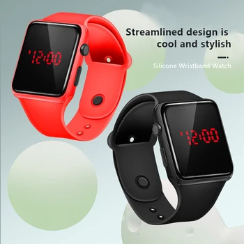 Silikoninė Apyrankė Vaikai Smart Watch LED Skaitmeninis Ekranas Vaikas Smart watch Vyras Moteris Smartwatch 