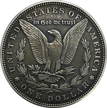 1886 M. Jav Morgan 1 Vieno Dolerio Cupronickel Sidabrą, Sidabro Kolekcionuojamų Kopijuoti Monetos