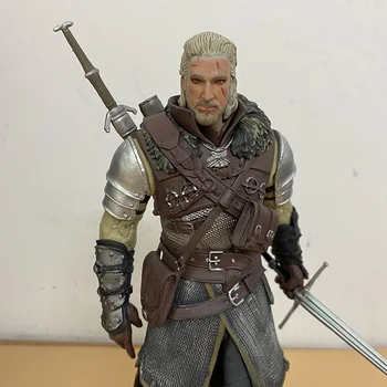 Witcher-ed 3 Medžioti Geralt Veiksmų Skaičius, Laukinių 907 Vilkas PVC Modelis Žaislų, Dovanų Lėlės