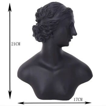 Naujai Dervos H21cm Karoliai, Auskarai, Papuošalų Komplektas Ekranas Skulptūrų Kūrybos Manekenas Juvelyrikos Paroda Stovėti Modelis Langą Moterims